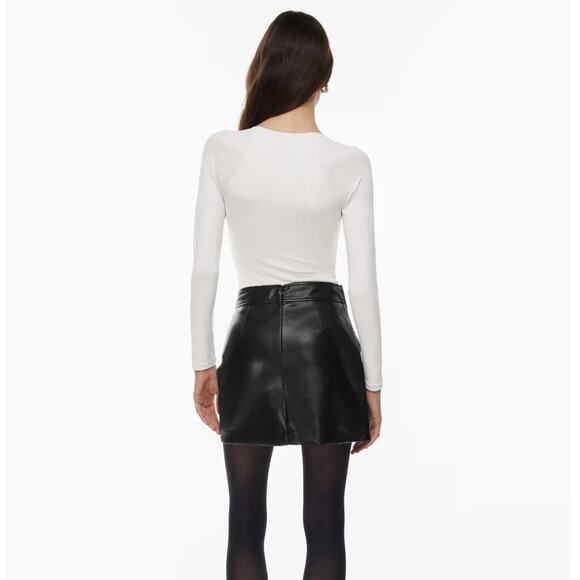 BABATON x ARITIZIA Contour Adorn Bodysuit Squareneck Ivory Sz M NWT {I35} - Picture 2 of 4